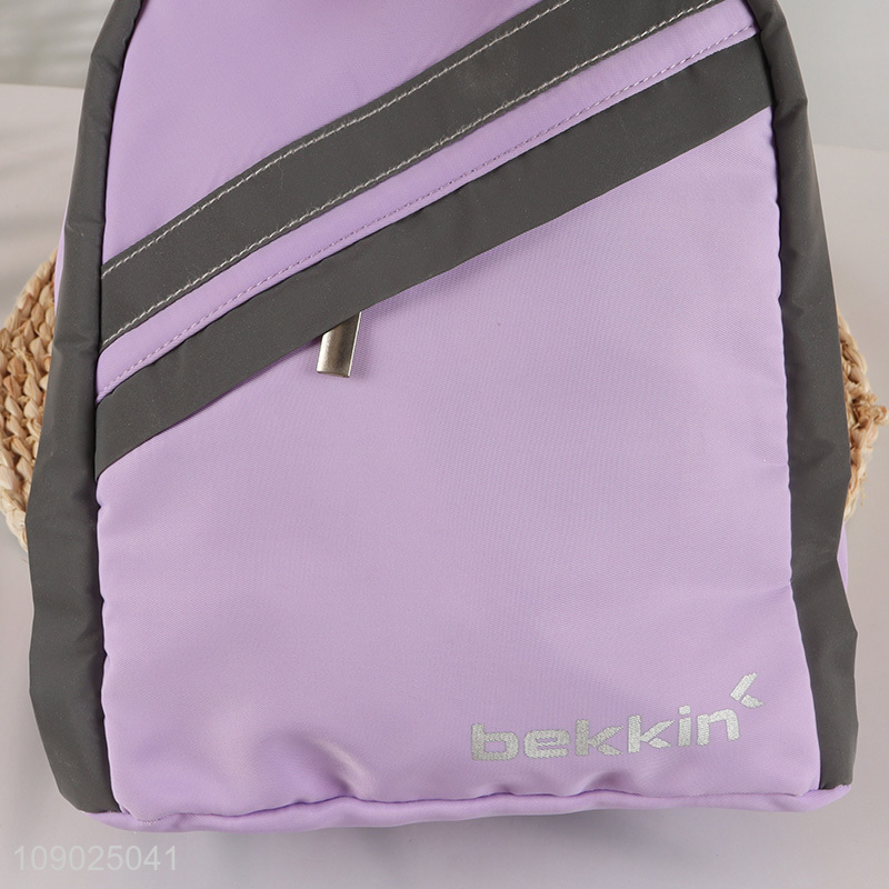 China factory purple waterproof school students school bag backpack bag