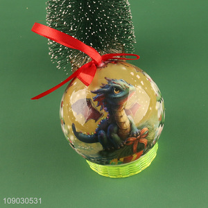 China wholesale round decorative Christmas tree hanging ornaments Christmas ball