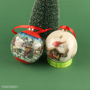 Top selling round Christmas tree hanging ornaments Christmas ball wholesale