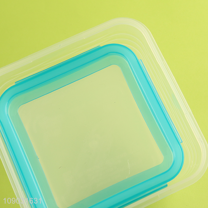 Most popular silicone lid plastic food container preservation box