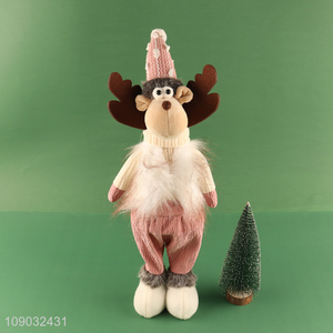 Most popular stretchable Christmas reindeer doll Christmas ornaments for indoor outdoor