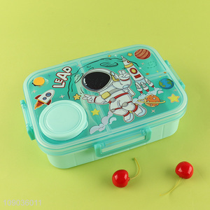 Hot products cartoon astronauts school kids plastic lunch box for sale