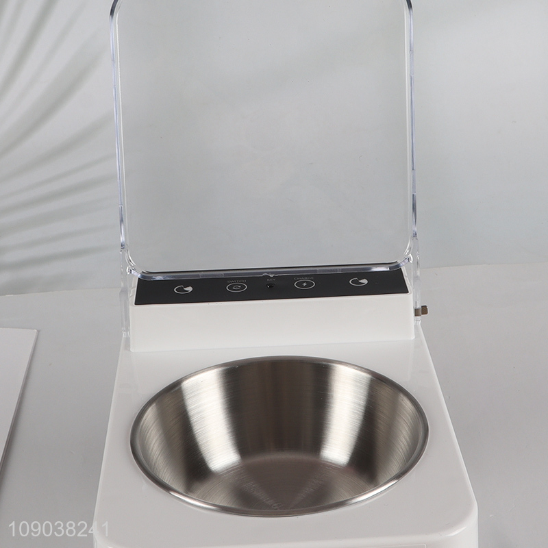 Wholesale Automatic Pet Cat Feeder with Infrared Sensor Flip Top & Removable Stainless Steel Pet Bowl