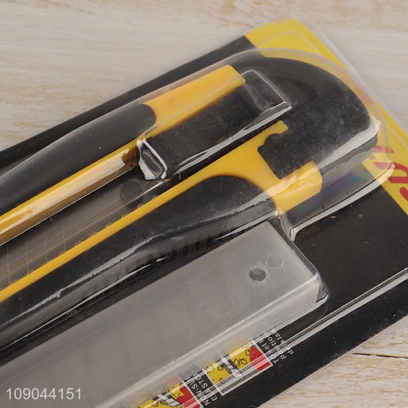 Hot selling retractable 18mm utility knife set art knife set wholesale