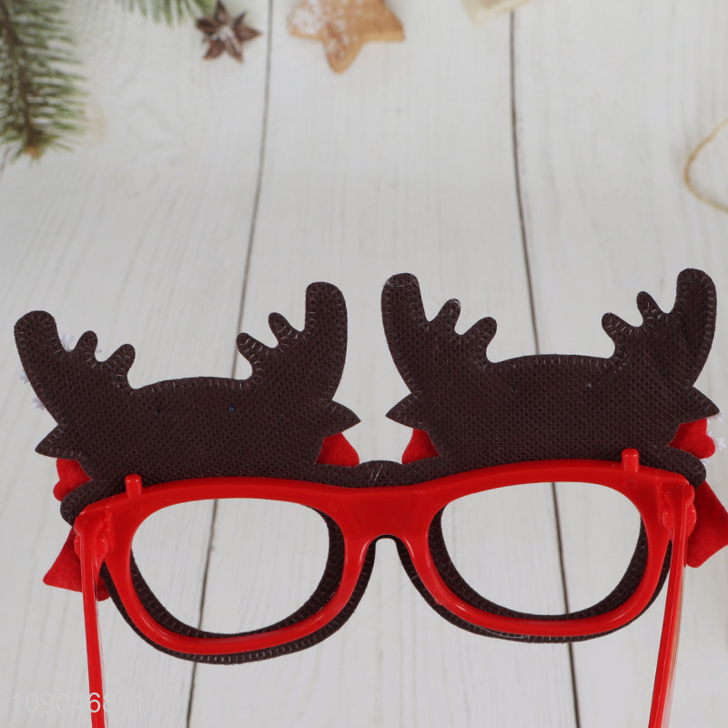 Good Quality Cute Glitter Christmas Glasses Holiday Party Glasses