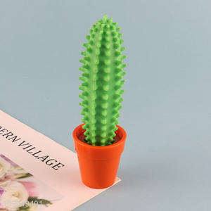 Factory direct sale cactus shape school office stationery ballpoint pen wholesale