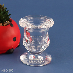 Online wholesale tabletop decoration home glass candle holder