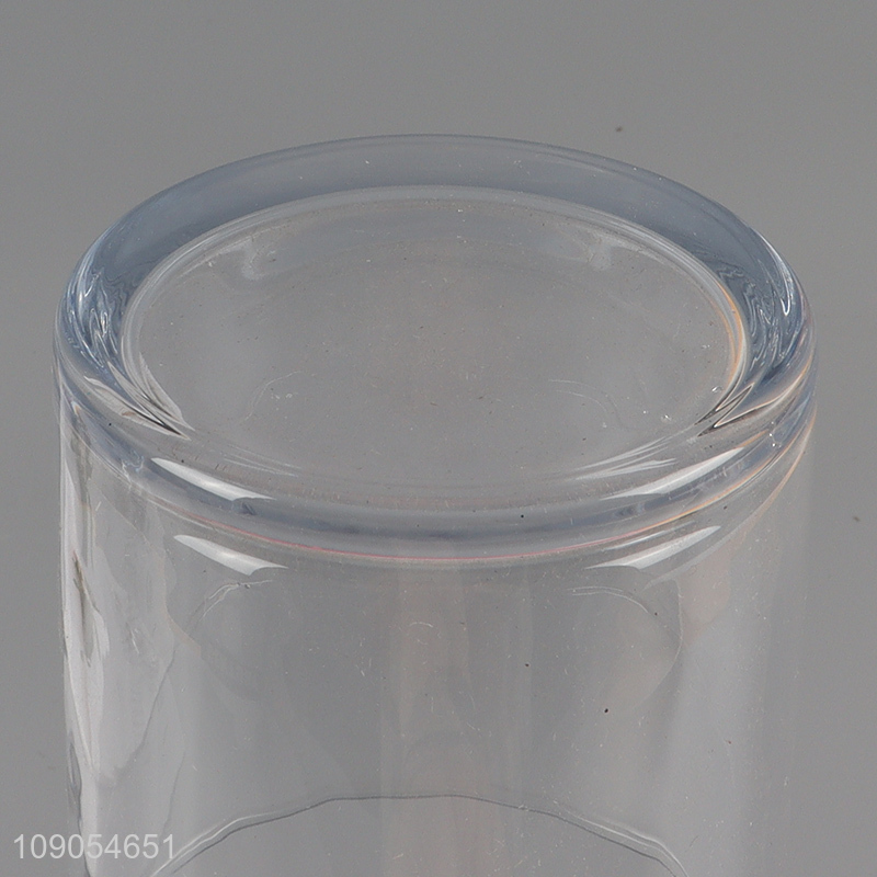 Yiwu market transparent unbreakable glass water cup drinking cup for sale