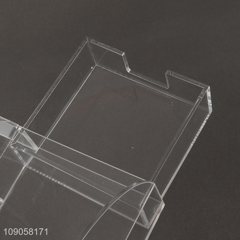 Top selling clear acrylic stationery organizer stationery storage rack