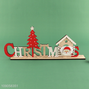 High Quality Christmas Tabletop Ornaments Wooden Table Decorations Wooden Christmas Gifts