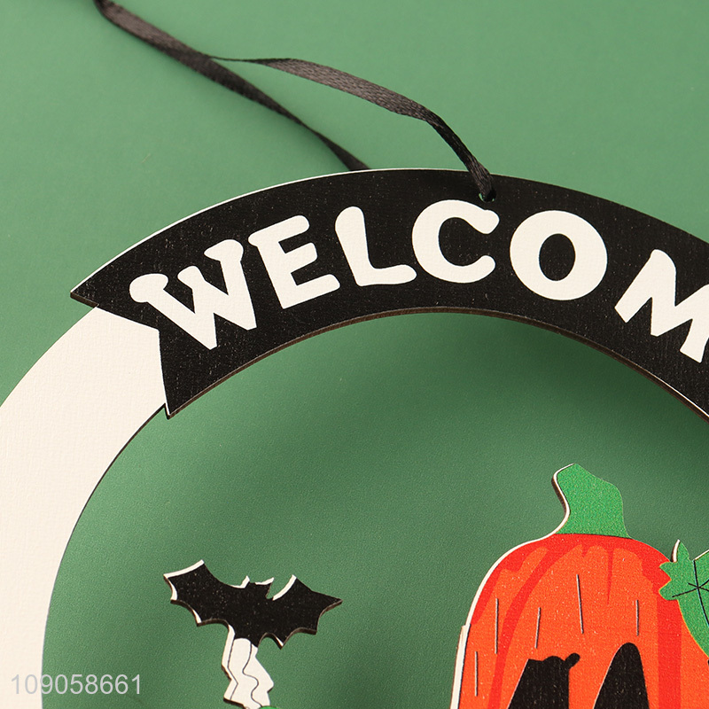 Popular Product Halloween Welcome Door Sign for Front Door Home Wall Porch Decoration