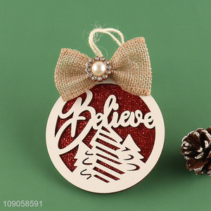 New Arrival Christmas Tree Wooden Ornaments Christmas Tree Hanging Decorations