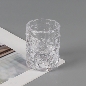 Top selling transparent <em>glass</em> home decor <em>candlestick</em> candle holder