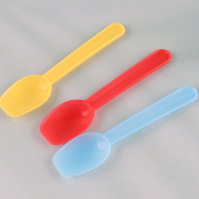 Online Wholesale 50PCS Disposable Ice Cream Scoops Plastic Tasting Spoons