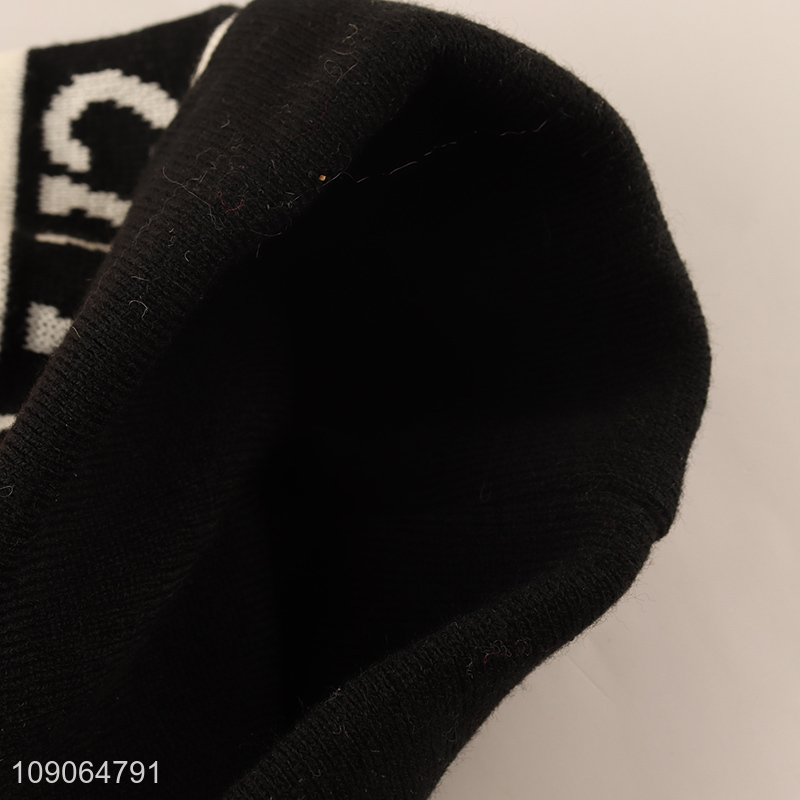 Wholesale Winer Hat Outdoor Windproof Beanie Cap Jacquard Hat for Men