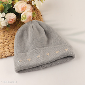 New Product Winter Beanie Hat Fashionable Cuffed Beanie Cap for Women