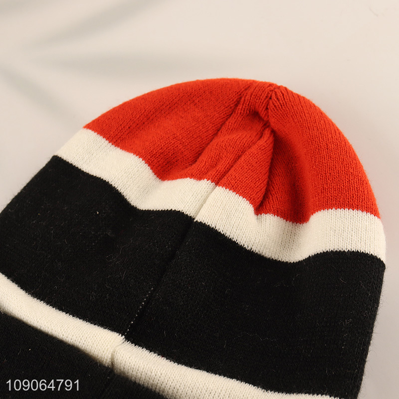 Wholesale Winer Hat Outdoor Windproof Beanie Cap Jacquard Hat for Men