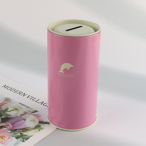 Hot products tinplate kids pink <em>money</em> <em>box</em> <em>money</em> bank