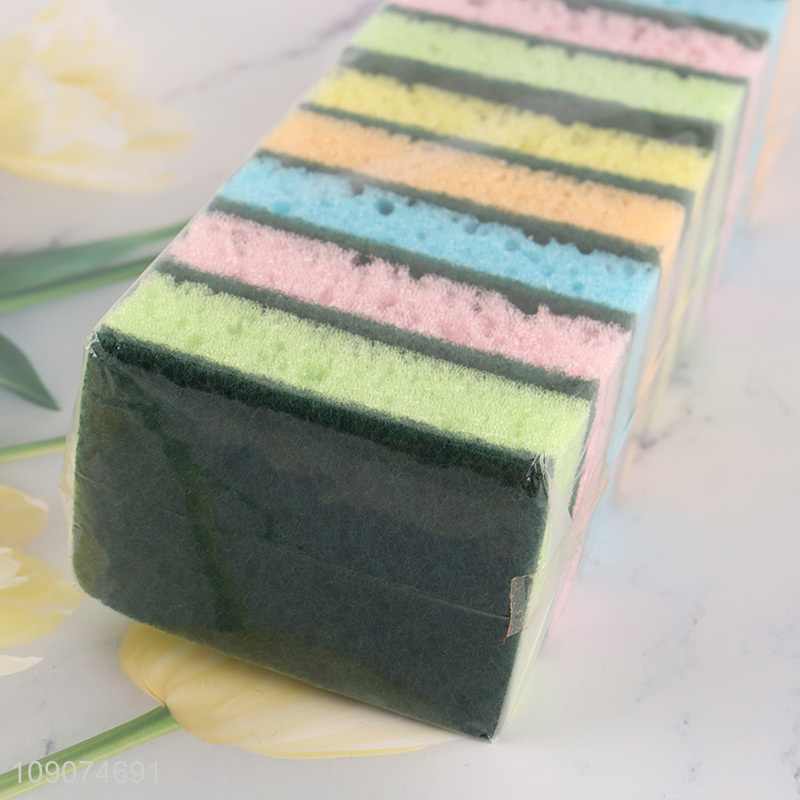 Good price reusable kitchen cleaning supplies 9pcs cleaning sponge