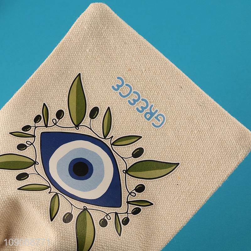 Good Quality Cotton Linen Drawstring Bag Custom Print  Fabric Bag