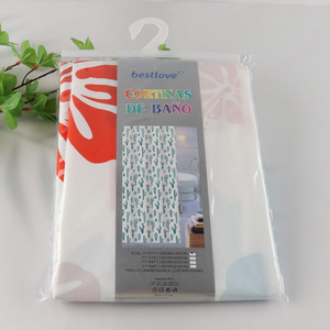 Wholesale 180X180cm Custom Print Water Resistant Plastic <em>Shower</em> <em>Curtain</em>