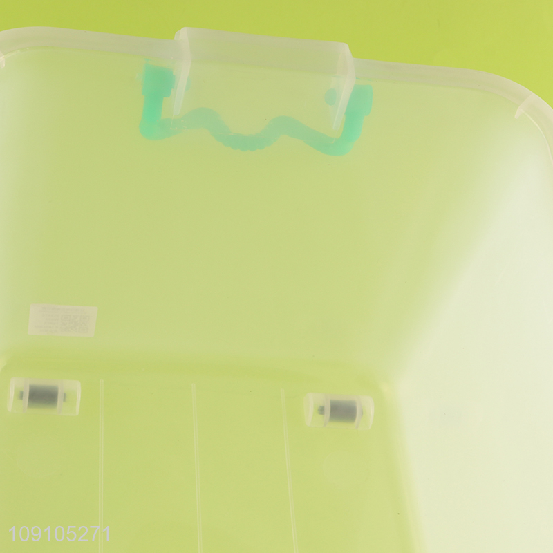 Wholesale Multi-Function Plastic Storage Bins Stackable Storage Box with Lid & Wheels