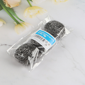 Factory Price 3 Pieces Stainless Steel Wool Scrubbers Kitchen Cleaning Tools