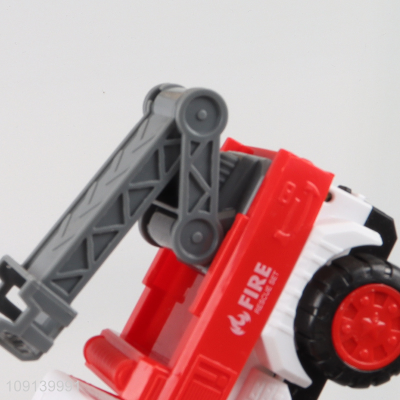 Yiwu market children car toys inertia rescue truck toys