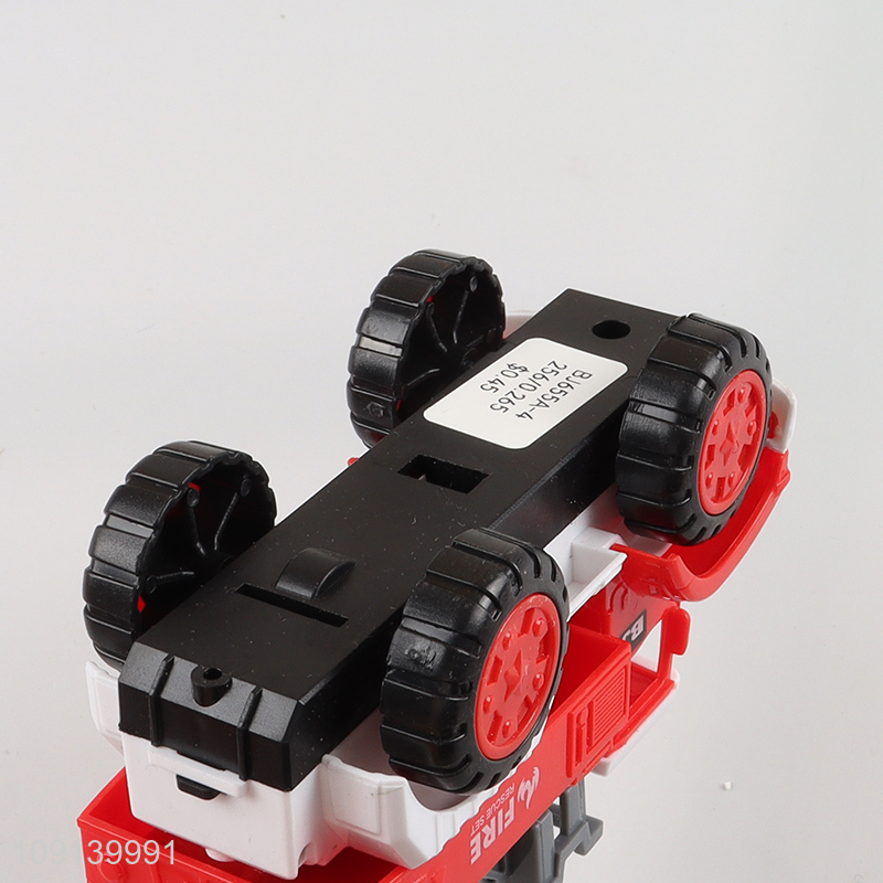 Yiwu market children car toys inertia rescue truck toys