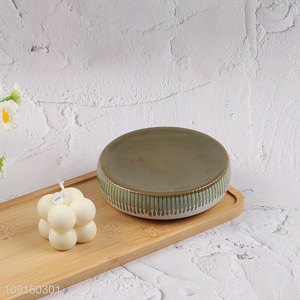 Hot selling round ceramic home hotel bathroom accessories <em>soap</em> <em>holder</em> wholesale