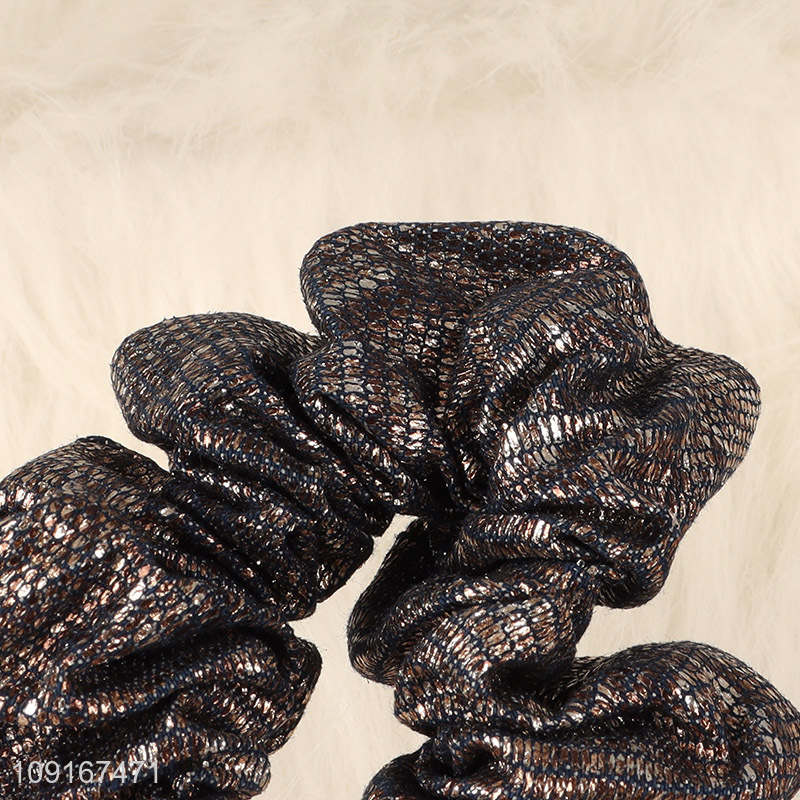 China Imports Elastic Hair Scrunchies Glitter Hair Ties Ponytail Holder