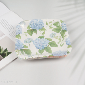 China Imports 10 Pieces Disposable Floral <em>Paper</em> Plates <em>Paper</em> Cake Dinner Plates