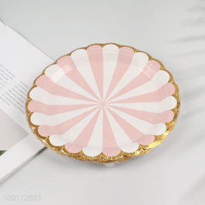 Hot Selling 10 Pieces Disposable <em>Paper</em> Plates <em>Paper</em> Cake Plates Dinner Plates