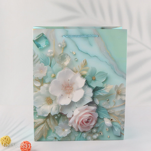 Top quality flower portable <em>paper</em> <em>bag</em> gifts packaging <em>bag</em>