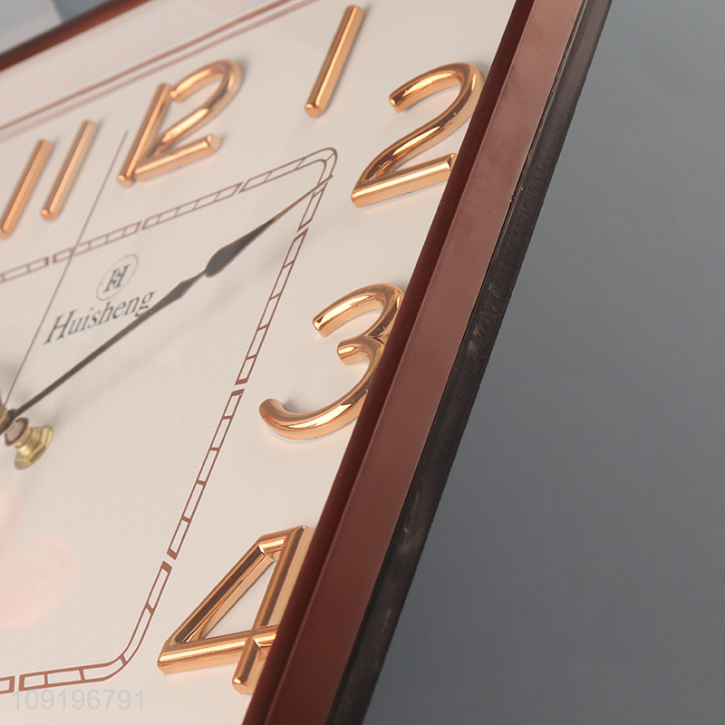 Good Quality Square Modern Wall Clock Analog Quartz Wall Clock