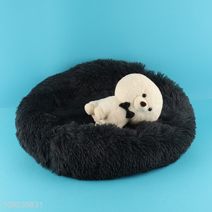 Most popular black plush winter warm pets dog <em>cat</em> <em>bed</em> nest