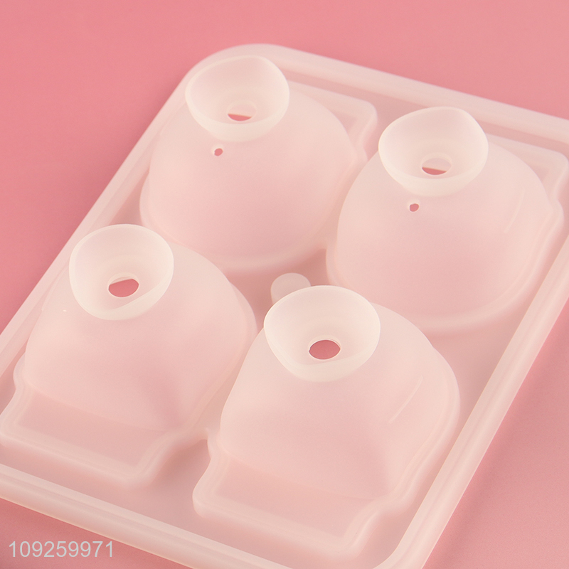 Hot Selling 3D Skull Silicone Ice Cube Molds Silicone Ice Cube Tray