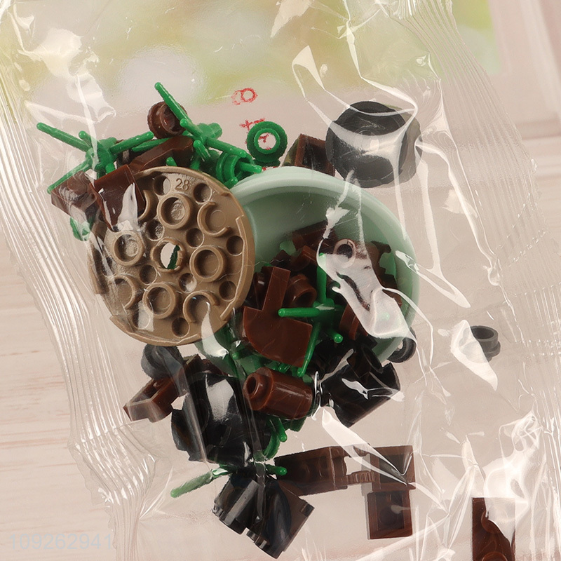 China factory plants series 3d plastic building block toys educational toys for sale