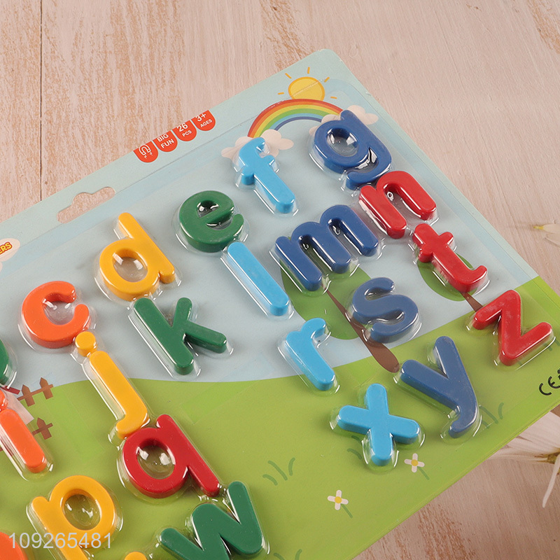 Hot selling non-toxic magnetic lowercase letter kids teaching toys wholesale