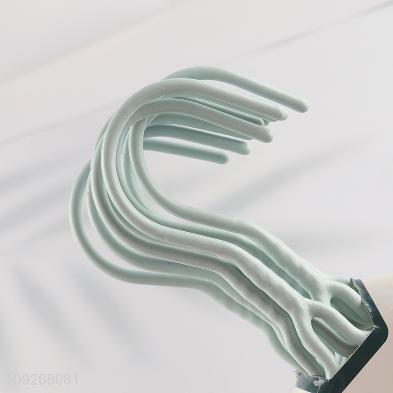 Low price household 10pcs plastic-coated hanger clothes hanger with hook