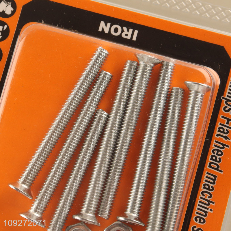 Hot selling phillips flat head machine screw with washer