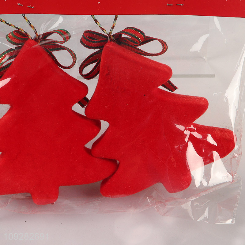 Yiwu market 2pcs mini xmas tree christmas hanging ornament decoration
