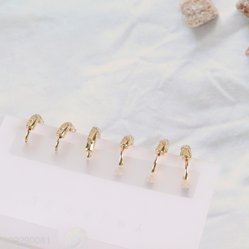 Online wholesale ladies fashion jewelry earrings ear studs set