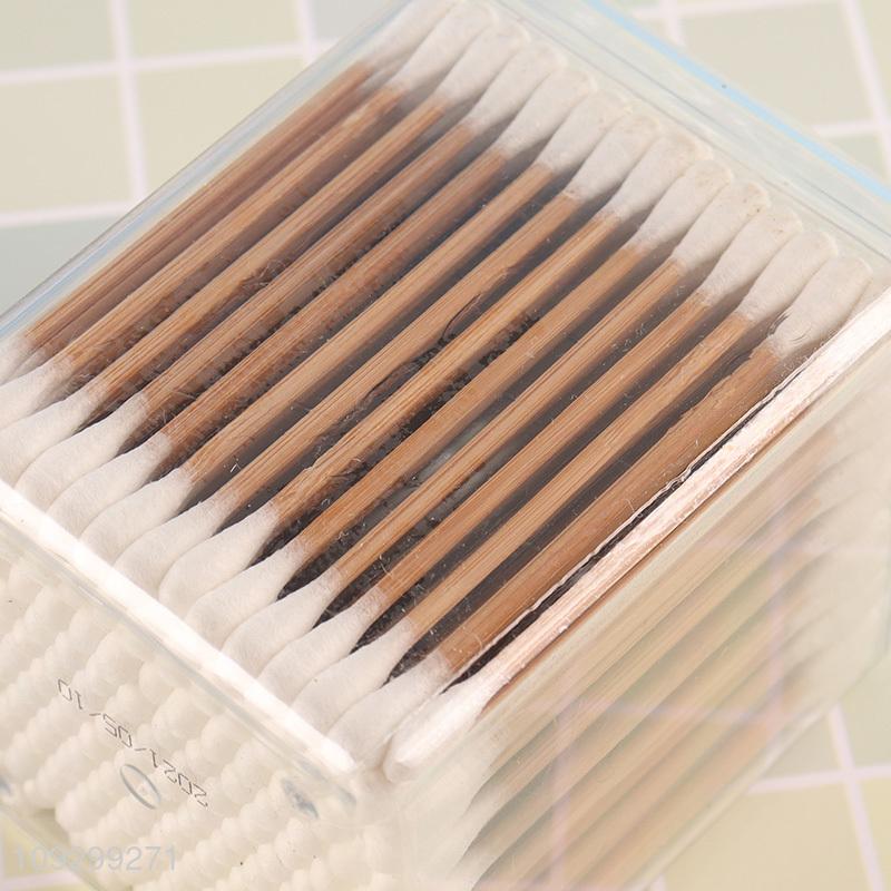 Hot selling 196pcs disposable carbonized cotton swabs