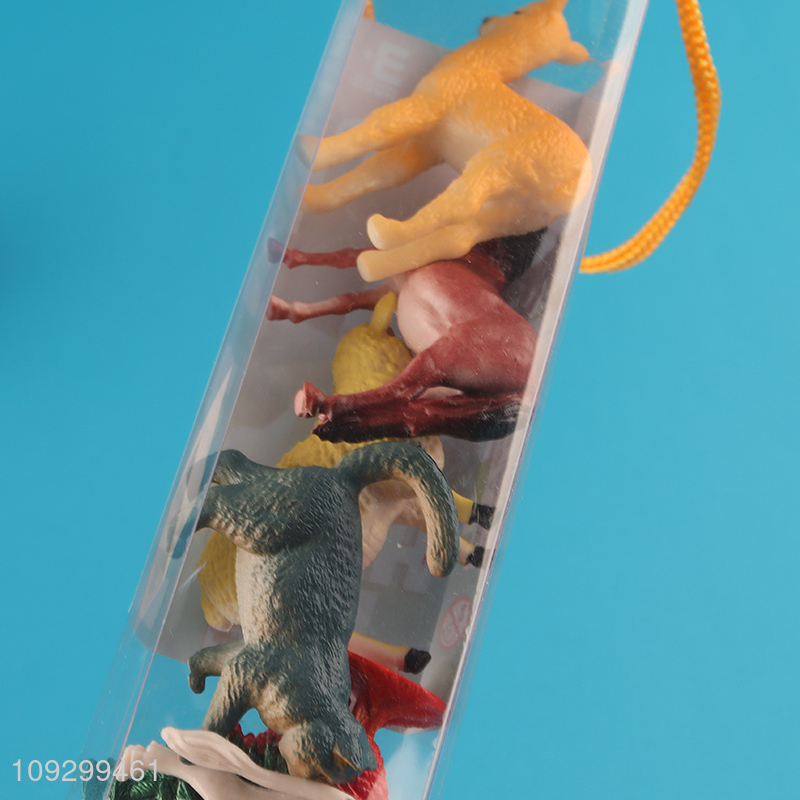 Good quality 12pcs farm world animal model toys