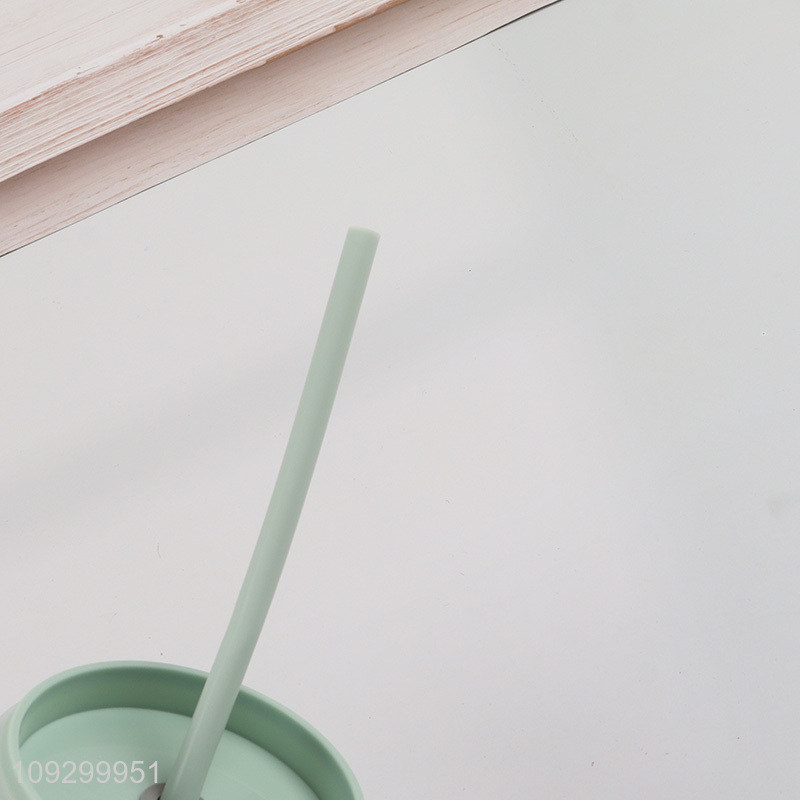 Top quality panda water cup straw cup with handle
