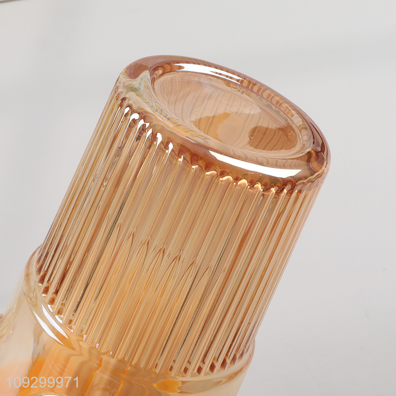 Top quality 530ml glass water cup straw cup for sale