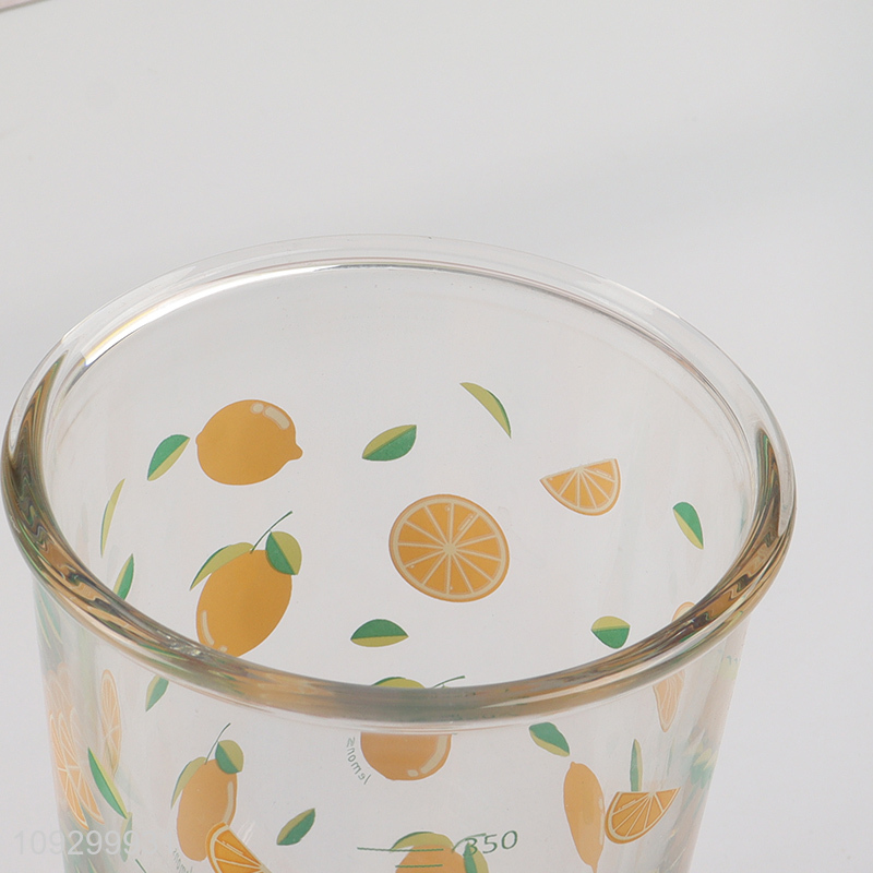 Good selling 400ml glass water cup straw cup wholesale