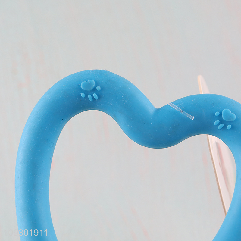 Popular products heart shape pet chew toy teething toy
