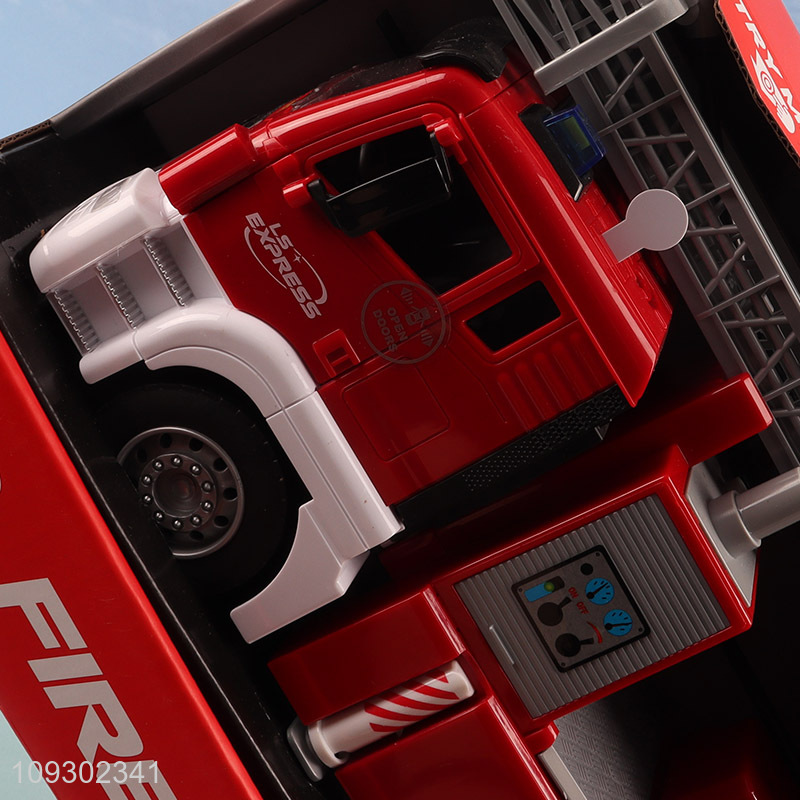 Factory direct sale kids inertial fire truck toys wholesale